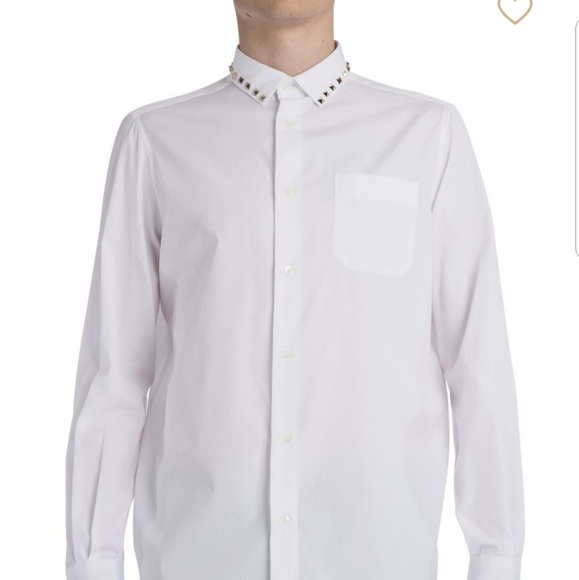 A beautiful white rockstudded Valentino shirt